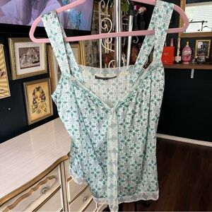 Antonio Melani Silk Spaghetti Strap Blouse Medium